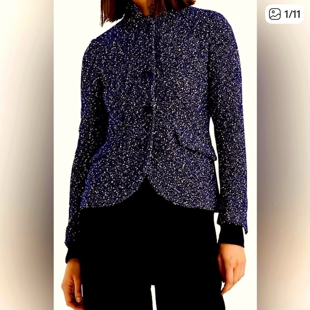 Rag n Bone blue boucle Slade jacket
